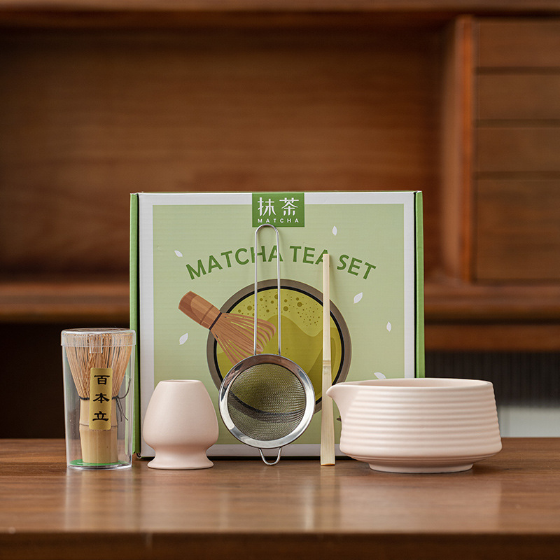 Matcha Whisk Set - Japoński Zestaw do Herbaty Matcha, Miska