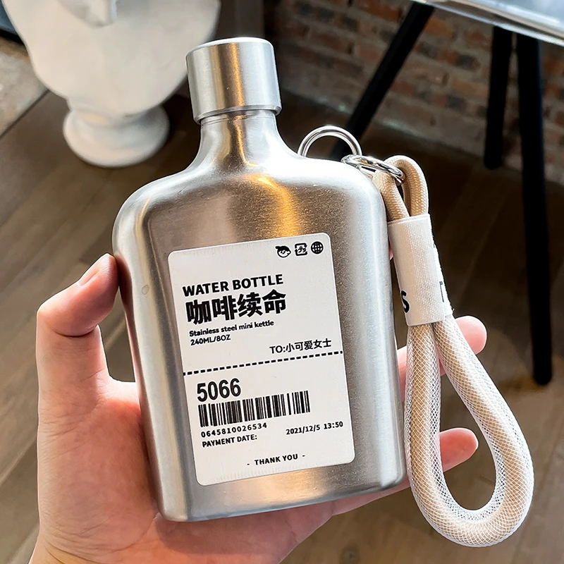 Coffee Tea Vodka - 9 uncji Kolba biodrowa ze stali