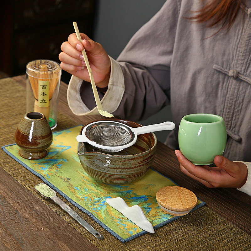 Matcha Whisk Set - Gruba miska do matchy z naczyniem