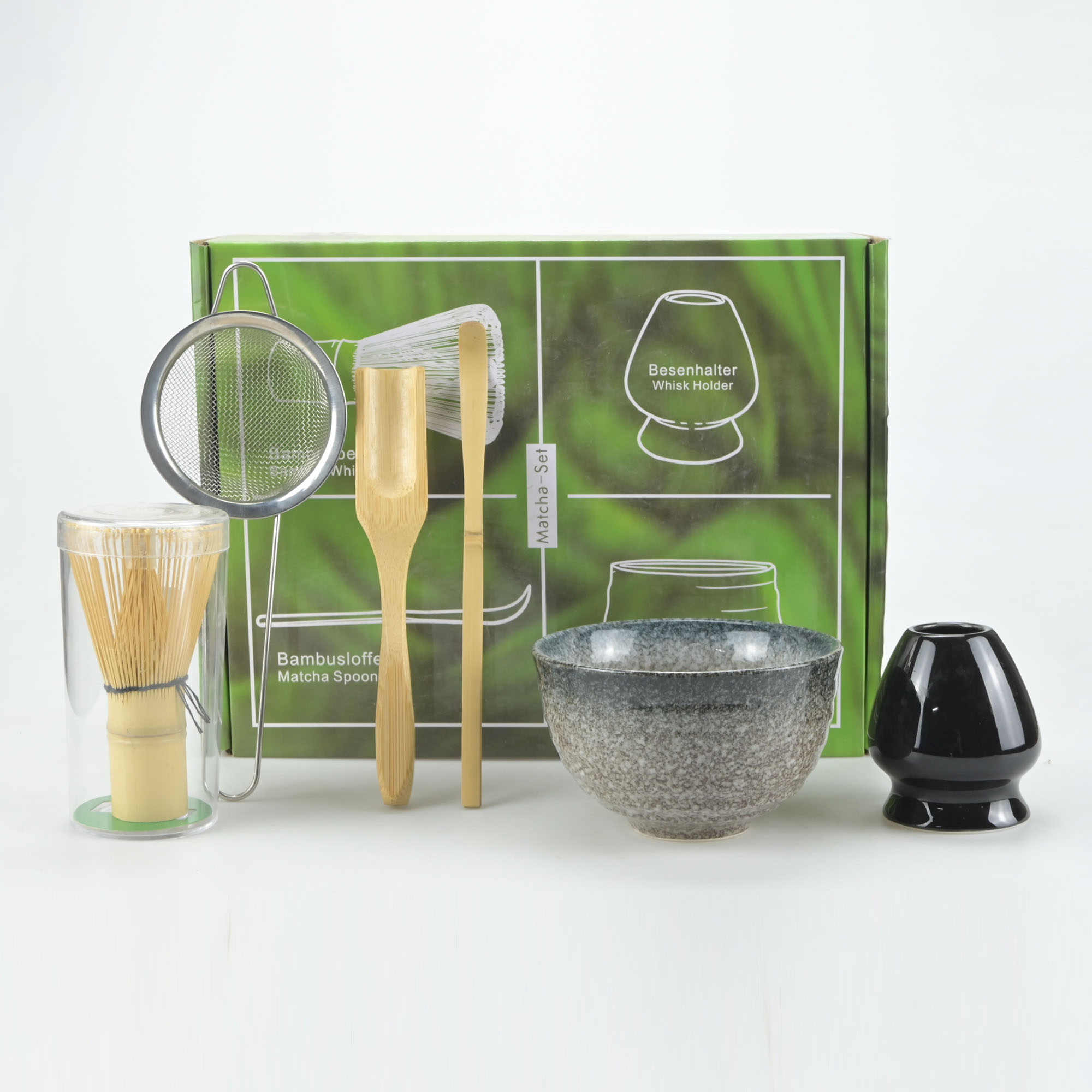 Matcha Whisk Set - 4 SZT./5 SZT./6 SZT./Zestaw Japoński Bambusowy