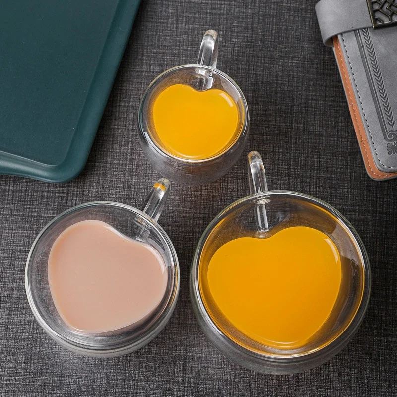Coffee Tea Vodka - 1 sztuk w kształcie serca szklany