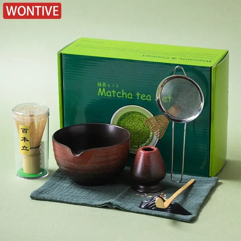 Matcha Whisk Set - 1-7 szt. Japoński Zestaw do Parzenia