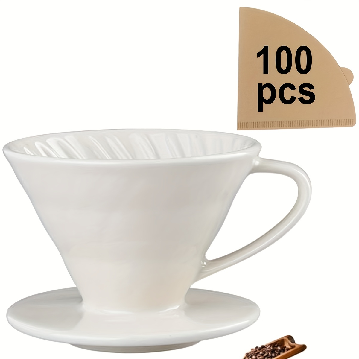 Coffee Tea Paper Cups - Ekspres do kawy Pour Over, ceramiczny