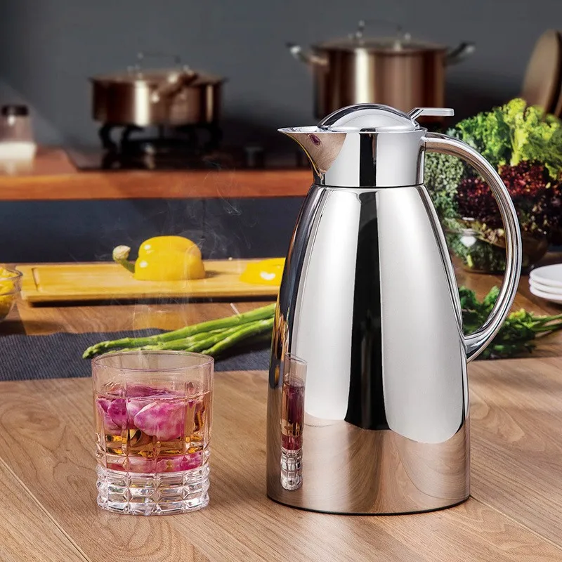 Coffee Tea Flask - 2L Dwuwarstwowa termoska ze stali nierdzewnej,