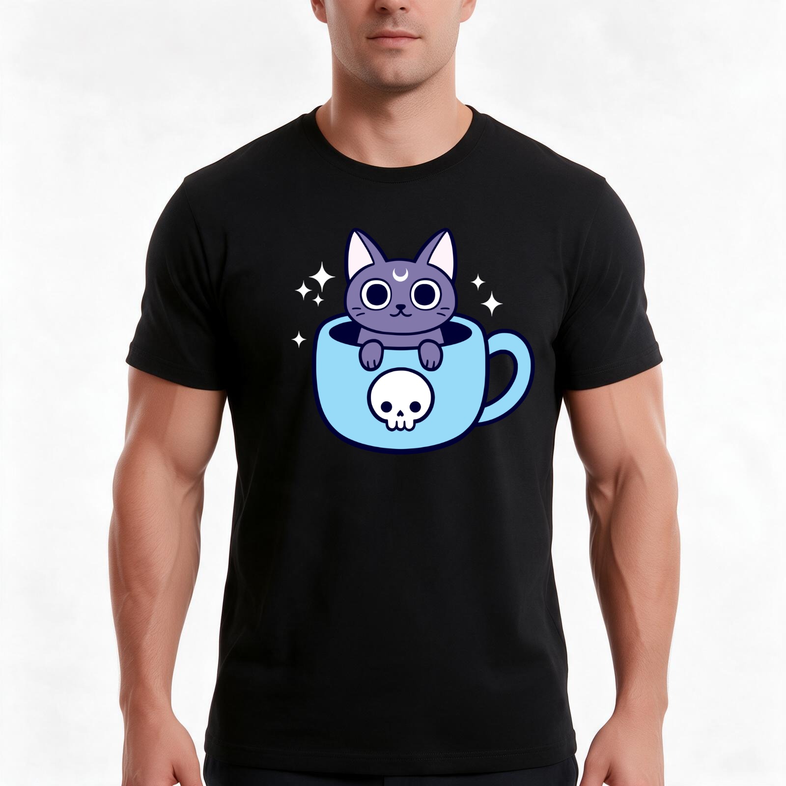 Coffee Tea Knits - Koszulka z motywem „Black Magic Tea