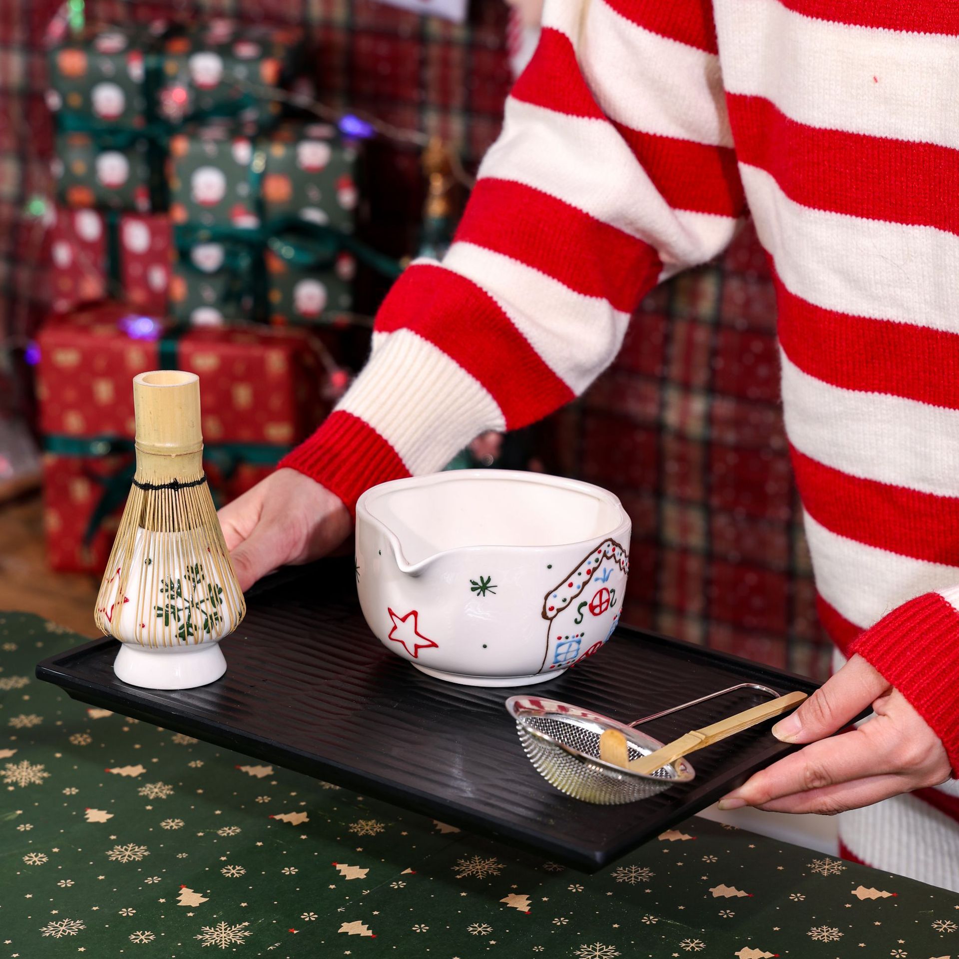 Zestaw do Matcha z motywem świ – Matcha Whisk Set recenzja i cena