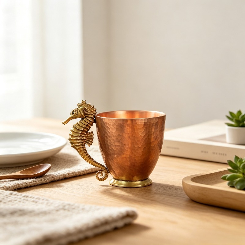 Oryginalny miedziany kubek do  – Coffee Tea Meaning recenzja i cena