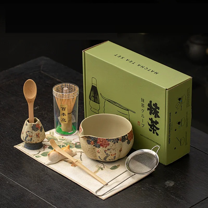 8-częściowy Japoński Zestaw do – Matcha Whisk Set recenzja i cena