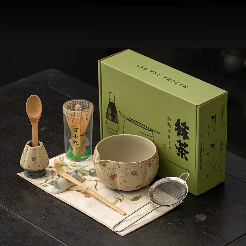 8-częściowy Japoński Zestaw do – Matcha Whisk Set recenzja i cena